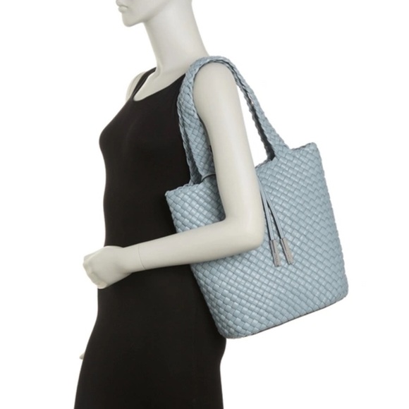 Calvin Klein Naomi Woven Tote Bag Summer Bag - Picture 6 of 7